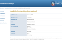 Adelaide funded fully australia international university scholarships phd master scholarship asi