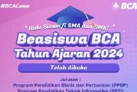 Beasiswa ppa ppti bca untuk lulusan smk sma