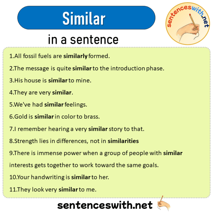 Contoh kalimat similar dalam bahasa inggris