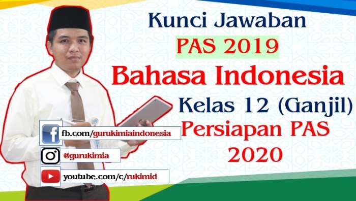 Contoh soal bahasa indonesia kelas 12