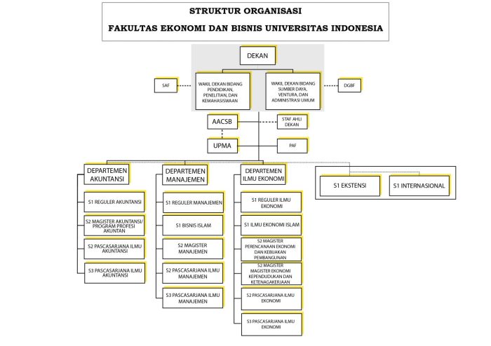 Struktur organisasi universitas indonesia