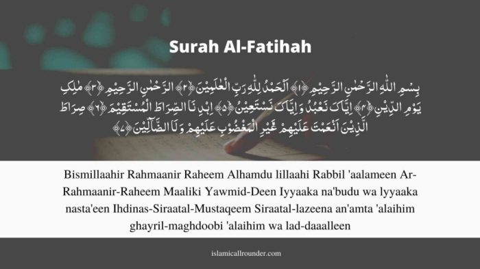 Sejarah diturunkannya surat al fatihah