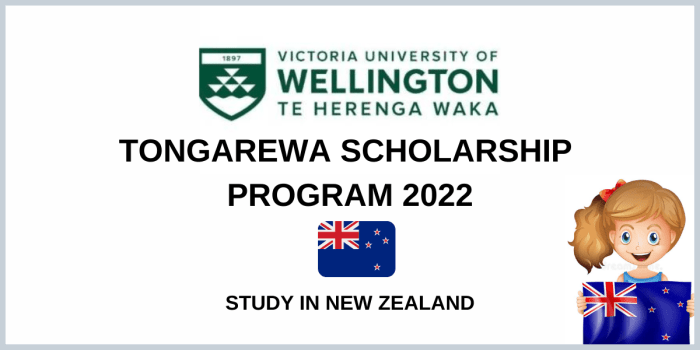 Tongarewa scholarship victoria university of wellington s2 2