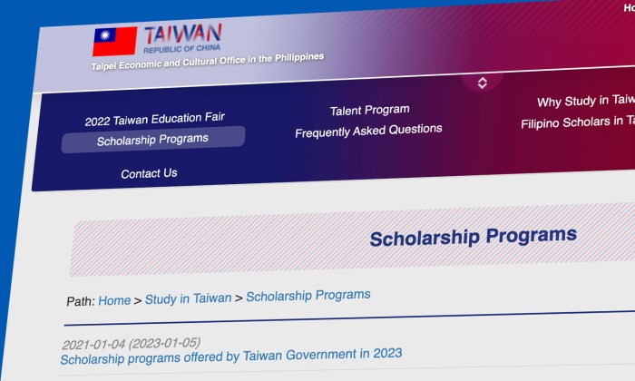 Beasiswa s1 s2 dan s3 dari pemerintah taiwan