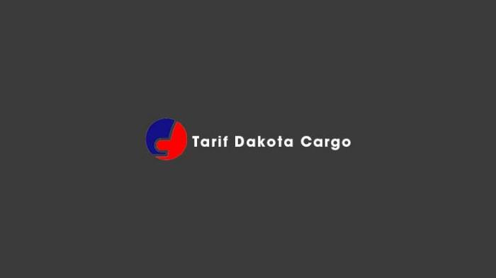 Cara menghitung tarif dakota cargo