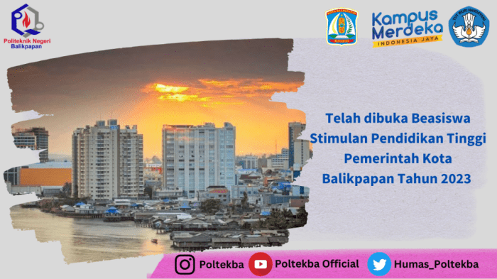 Beasiswa pemkot balikpapan untuk mahasiswa d3 sampai s3