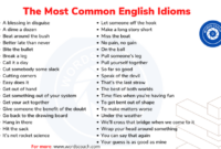 Macam macam idiom dalam bahasa inggris