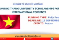 Ton duc thang university undergraduate scholarships s1 2