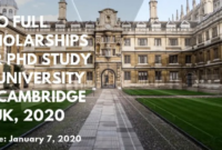 Beasiswa s2 dan s3 di university of cambridge inggris