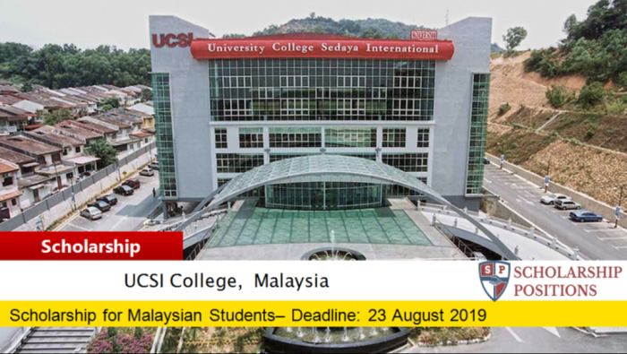 Beasiswa s2 dan s3 di ucsi university malaysia