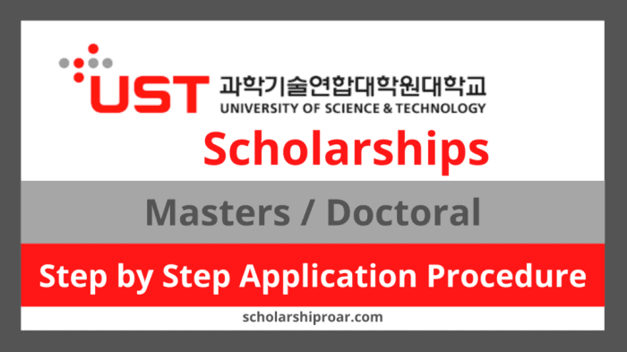 University of science and technology scholarship s2 1