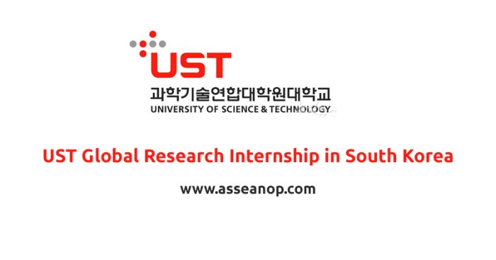 University of science technology ust global research internship non degree 1