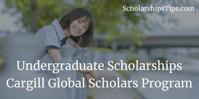 Beasiswa s1 dari cargill global scholars program 2