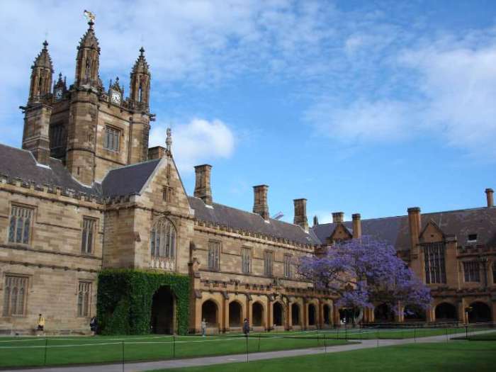 Sydney university australia top universities uni tuition fee cost living list