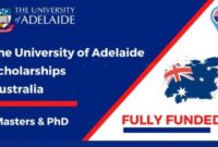 University of adelaide research scholarships uars international students s2 s3 2