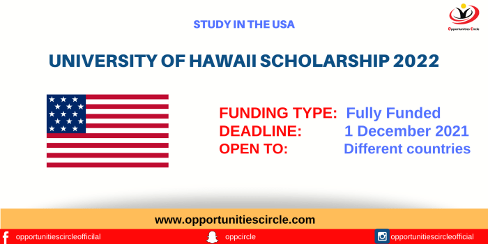 Beasiswa s1 di university hawaii usa