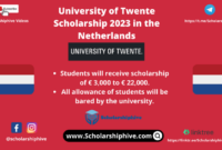 University of twente scholarship s2 1