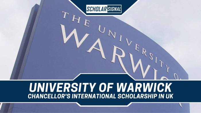 University of warwick chancellors international scholarship s3 1