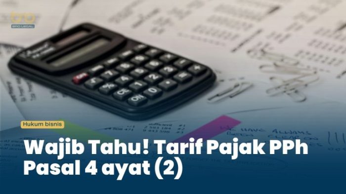 Cara menghitung pph pasal 4 ayat 2 jasa konstruksi