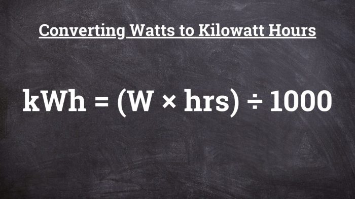 Cara menghitung kw ke watt