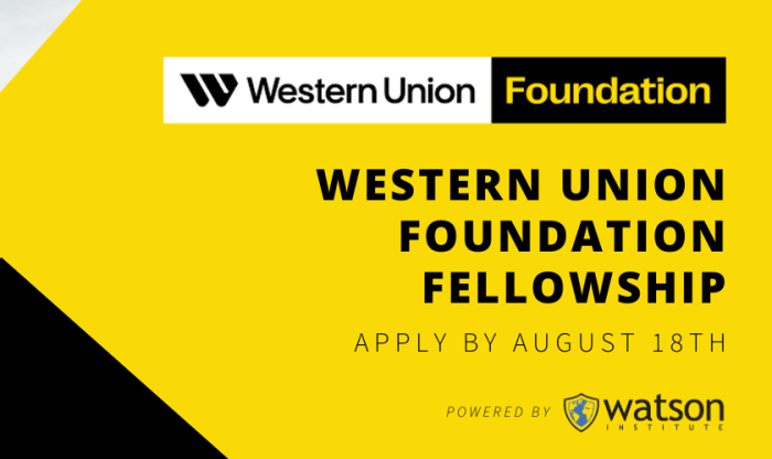 Beasiswa s1 oleh western union foundation