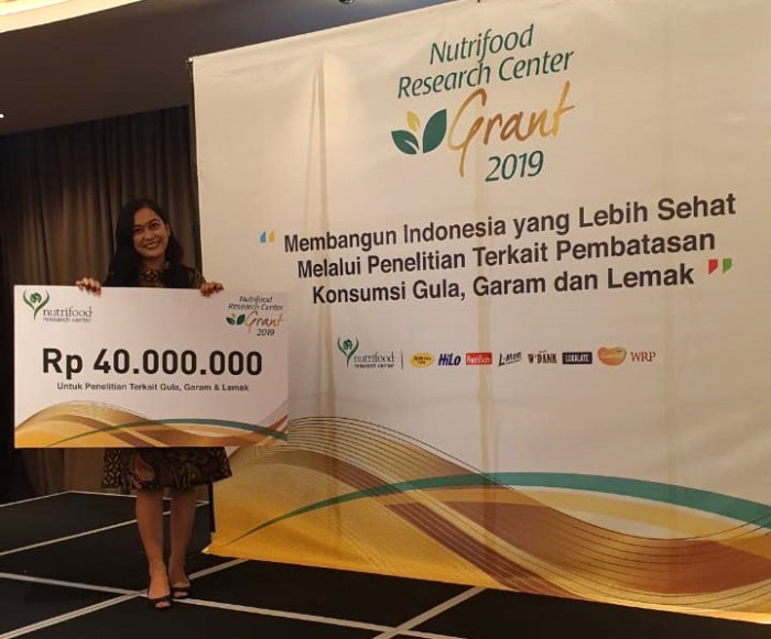 Beasiswa skripsi tesis dan riset dari nutrifood research center grant