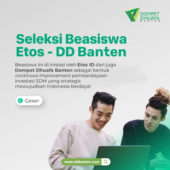 Beasiswa etos id untuk mahasiswa