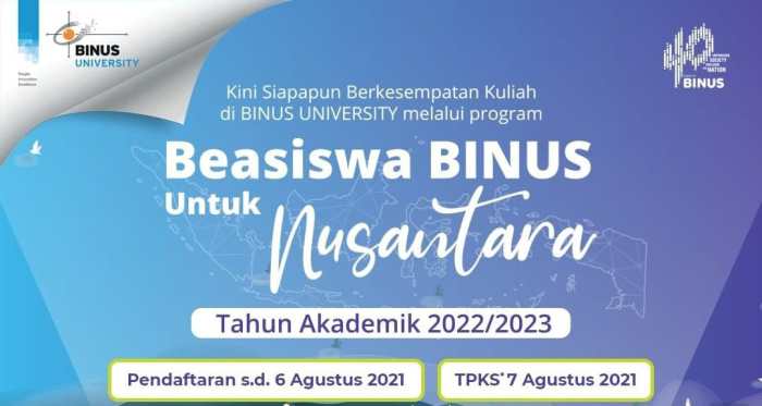 Beasiswa s1 di binus university