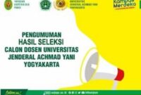 Jurusan universitas jenderal achmad yani yogyakarta