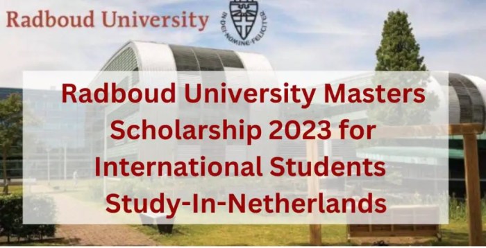 Beasiswa s2 di radbound university belanda