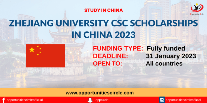 Beasiswa penuh s2 dan s3 di zhejiang university cina