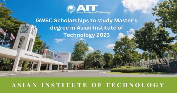 Beasiswa s2 dan s3 di asian institute of technology thailand