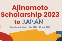 Beasiswa s2 dari ajinomoto di university of tokyo jepang