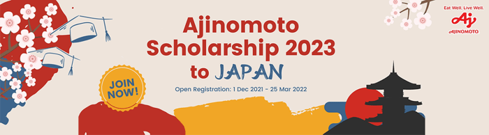 Beasiswa s2 dari ajinomoto di university of tokyo jepang