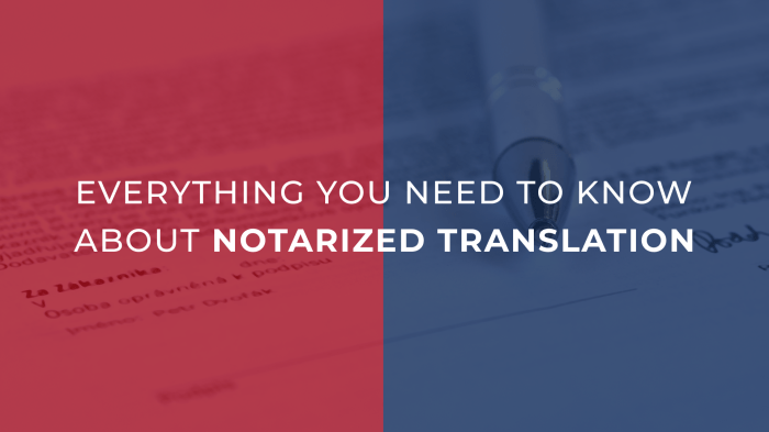 Translation notarized important facts some presentation