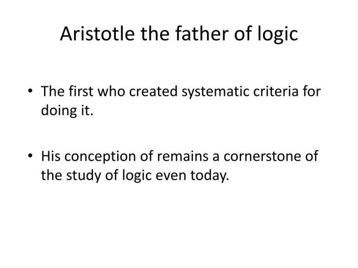 Logic history presentation