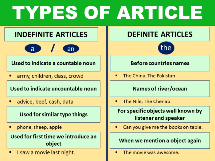 Pengertian artikel dan contohnya