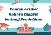 Contoh artikel pendidikan bahasa inggris