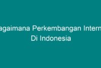 Sejarah perkembangan internet di indonesia dari awal sampai sekarang