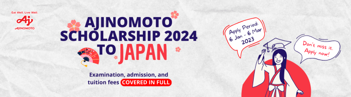 Beasiswa s2 dari ajinomoto di jepang