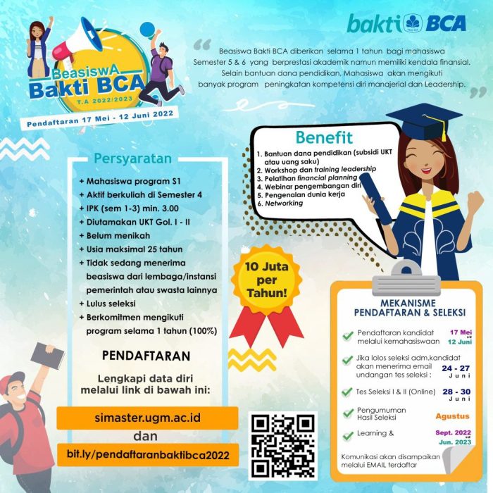 Beasiswa bca untuk lulusan sma sederajat