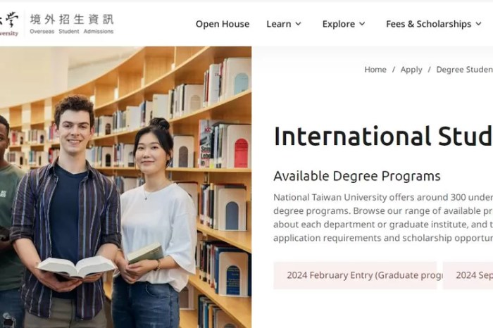 National taiwan university scholarship s1 2