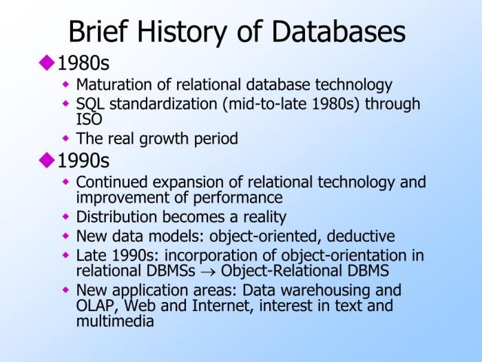 Data database timeline big technology technologies choose board