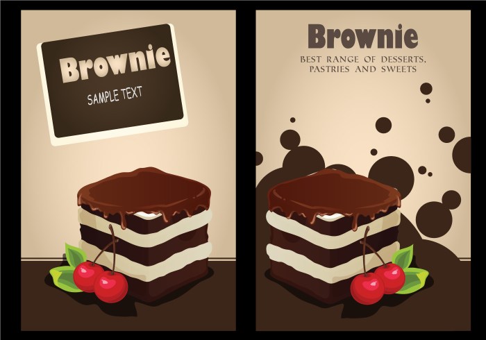 Contoh background banner tema kue browniesx