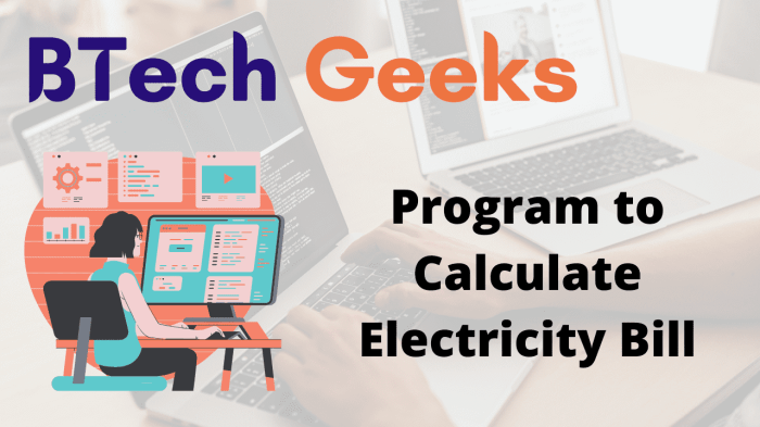 Bill electricity calculate calculation
