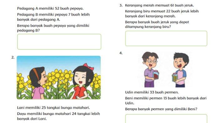 Contoh bahan ajar tema 7 subtema 1 kls 1