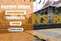 Passing grade universitas sriwijaya