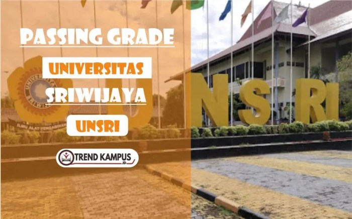 Passing grade universitas sriwijaya