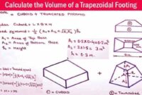 Cara menghitung volume pondasi batu kali trapesium
