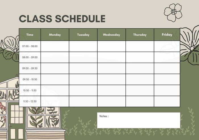 Contoh jadwal pelajaran bahasa inggris